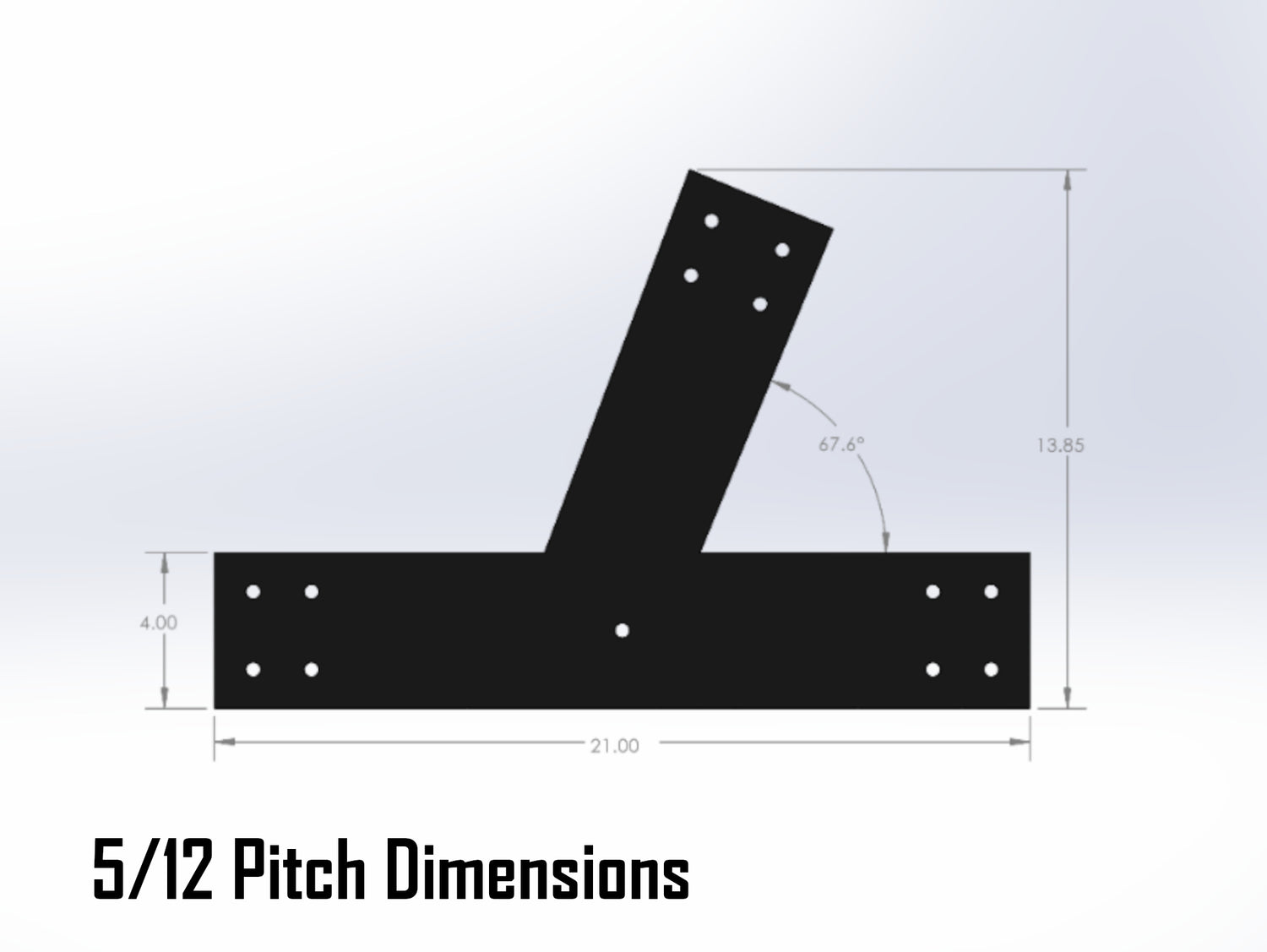 Web Truss Industrial Brackets, For 6 Inch Lumber - Madison Iron and Wood
