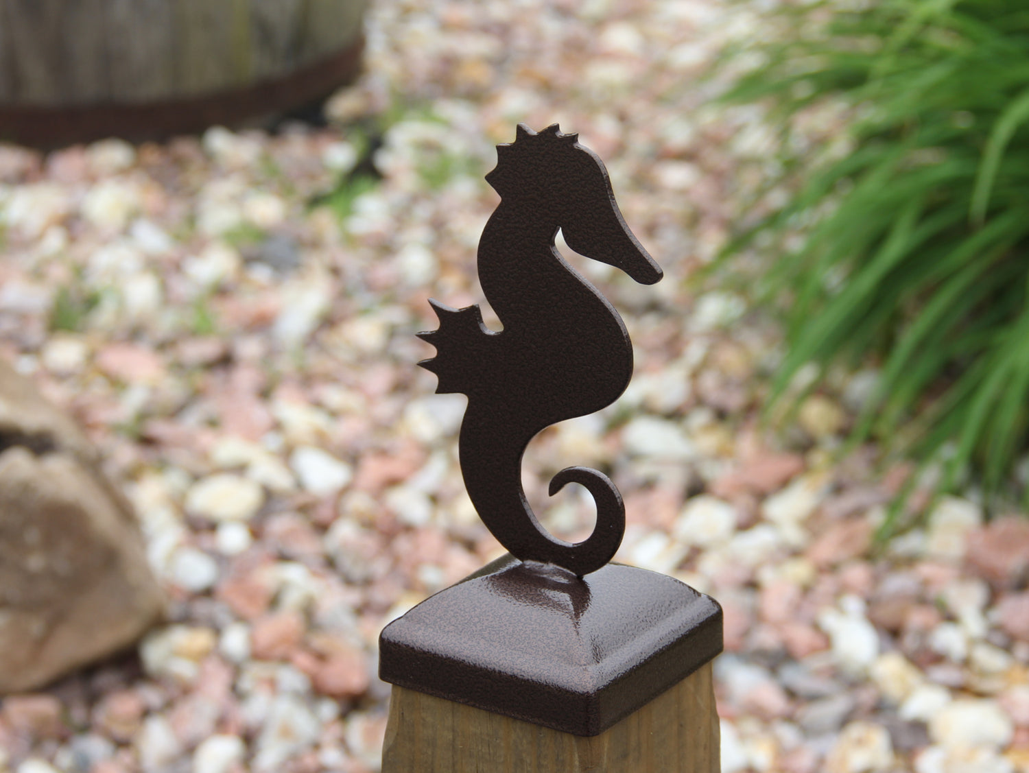 True Size 6x6 Post Cap with Nautical Finial Choice - Madison Iron and Wood