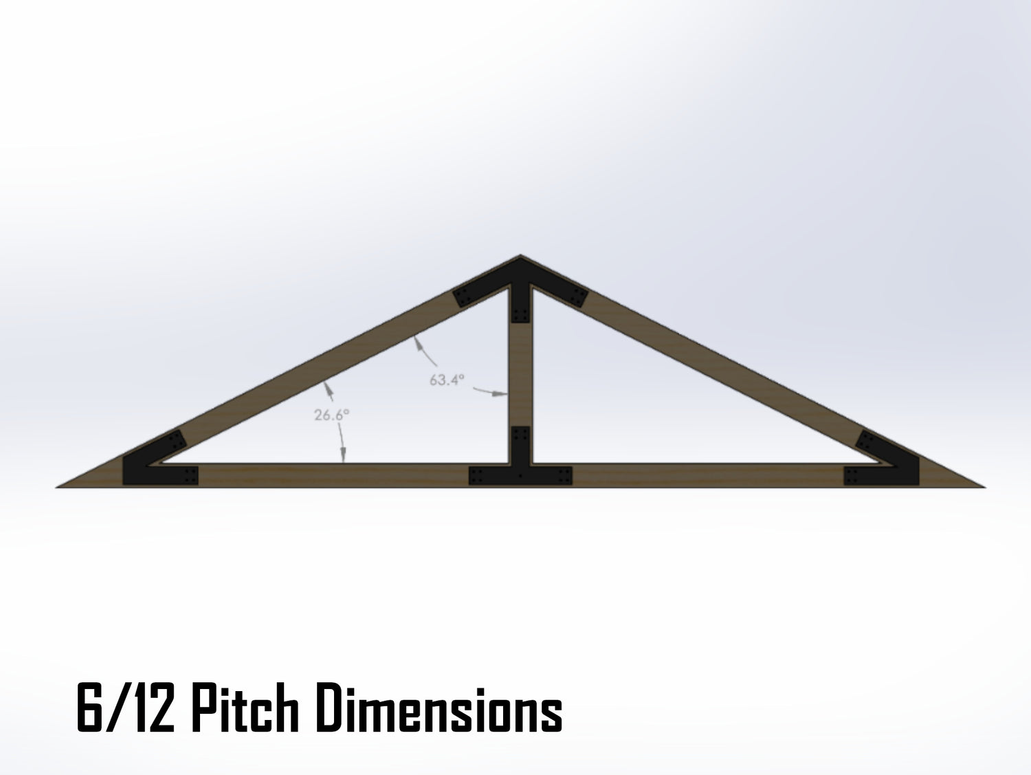 King Truss Industrial Brackets, For 6 Inch Lumber - Madison Iron and Wood