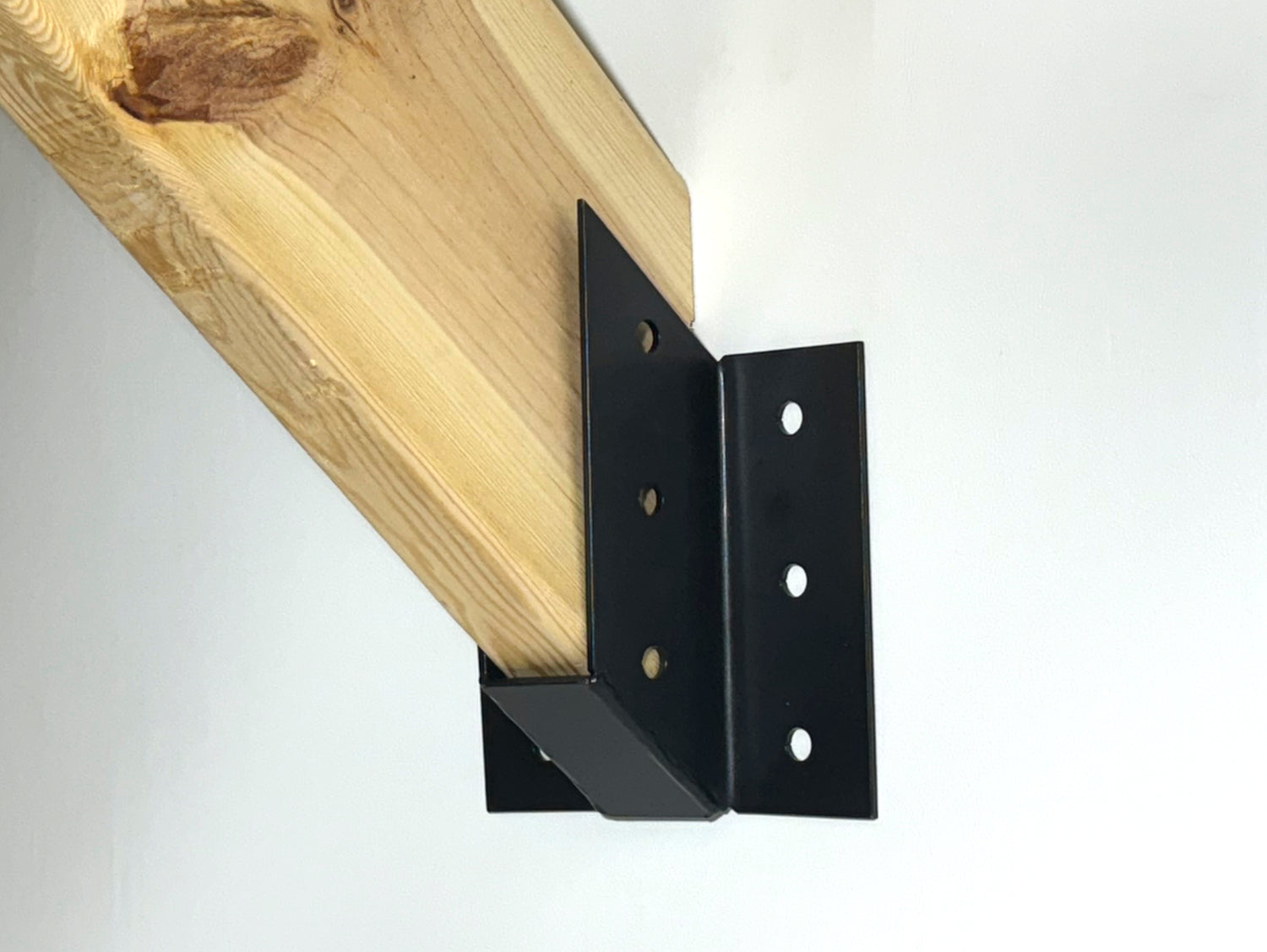 Up Angled Saddle Truss Brackets - True Sized - Madison Iron and Wood
