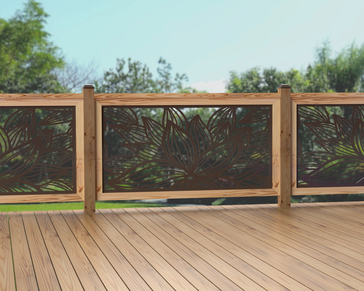 60"x30" - Garden Flower Fence/Gate Panel Insert - Madison Iron and Wood