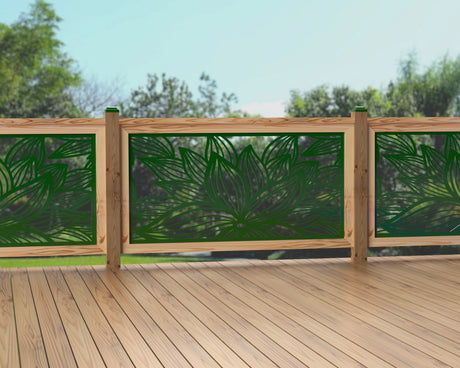 60"x30" - Garden Flower Fence/Gate Panel Insert - Madison Iron and Wood