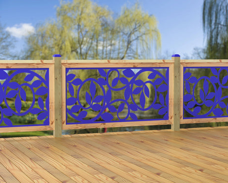 60"x30" - Vine Pattern Fence/Gate Panel Insert - Madison Iron and Wood