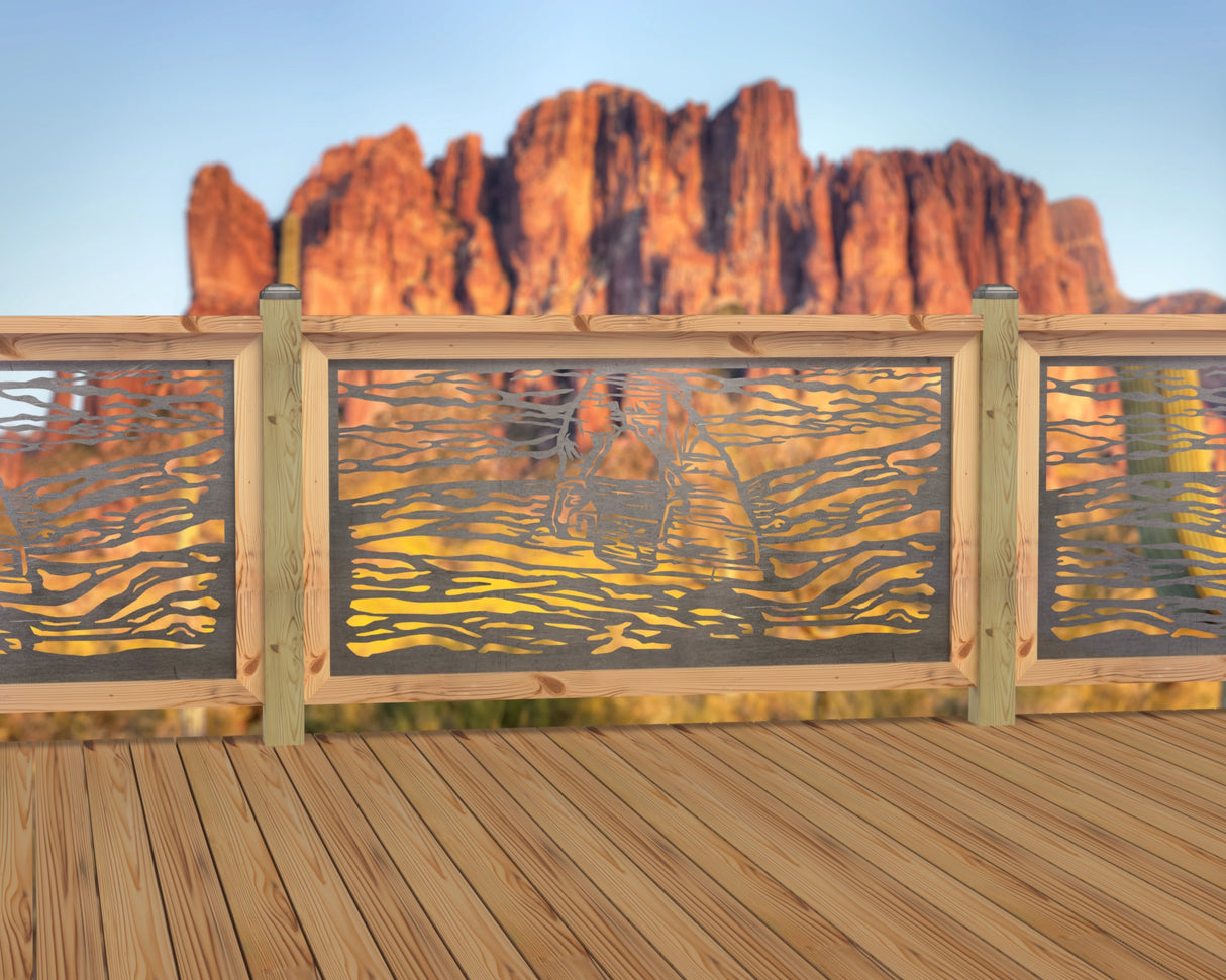 60"x30" - Arches National Park Fence/Gate Panel Insert - Madison Iron and Wood