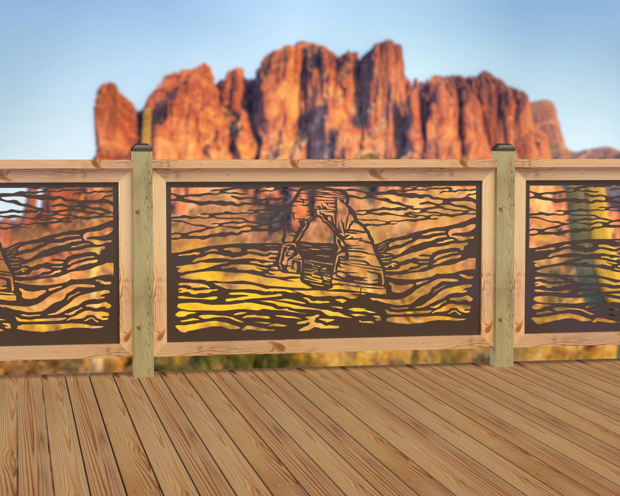 60"x30" - Arches National Park Fence/Gate Panel Insert - Madison Iron and Wood