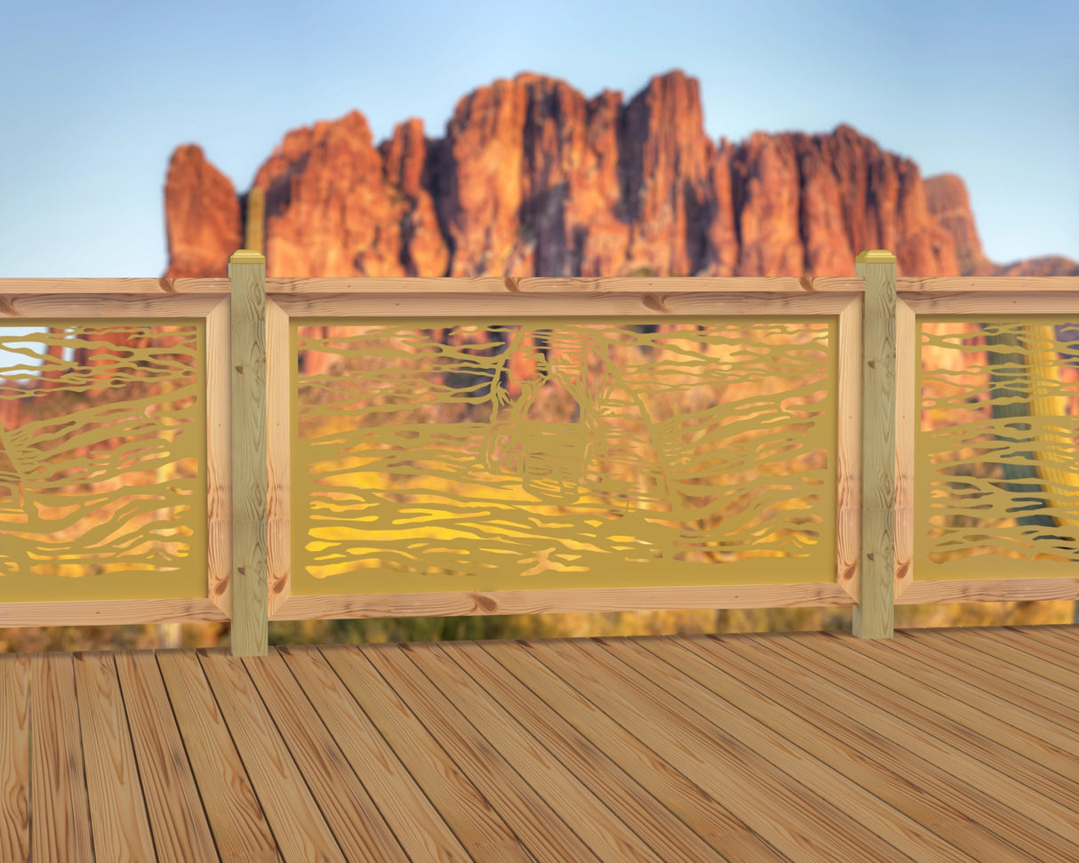60"x30" - Arches National Park Fence/Gate Panel Insert - Madison Iron and Wood