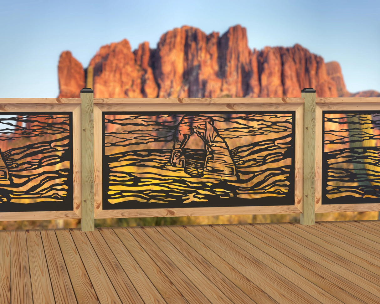 60"x30" - Arches National Park Fence/Gate Panel Insert - Madison Iron and Wood