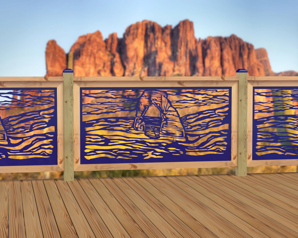 60"x30" - Arches National Park Fence/Gate Panel Insert - Madison Iron and Wood