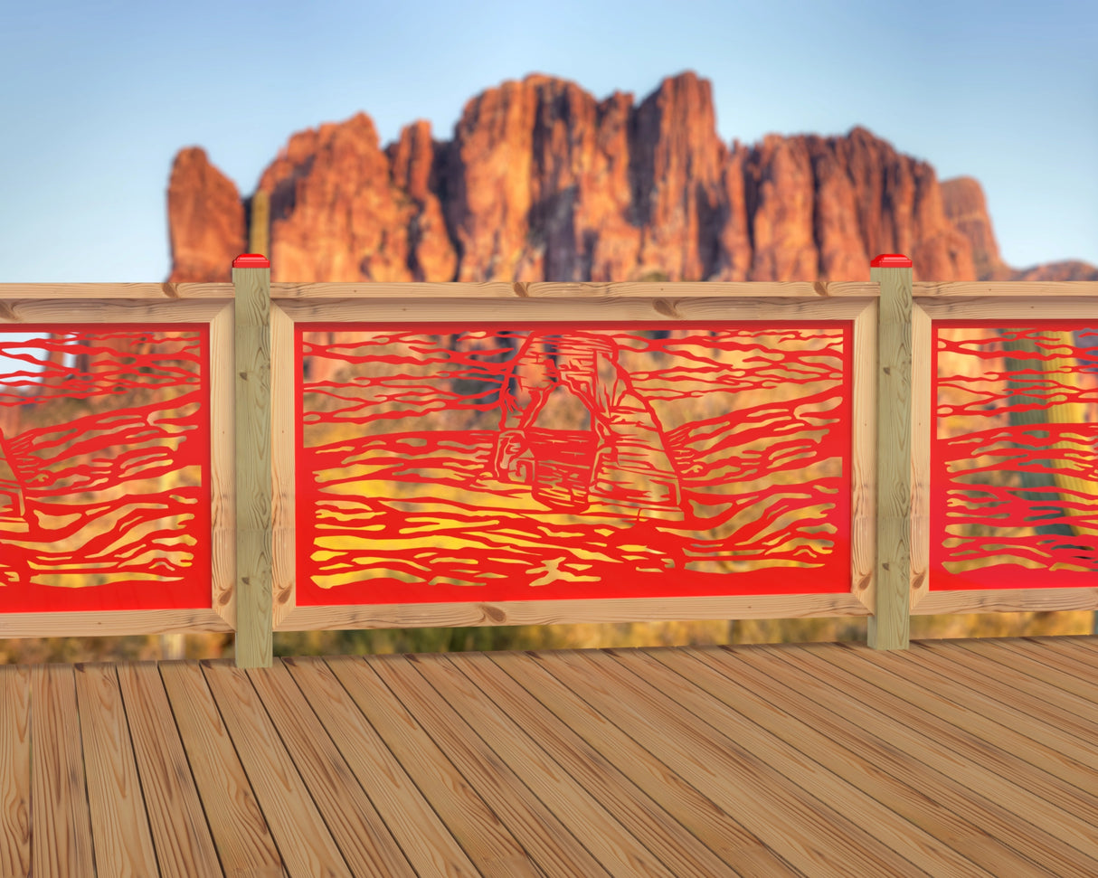60"x30" - Arches National Park Fence/Gate Panel Insert - Madison Iron and Wood