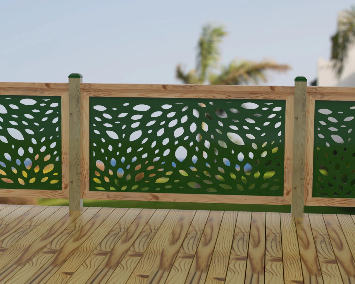Botanica Wave Railing Panel Insert - Madison Iron and Wood
