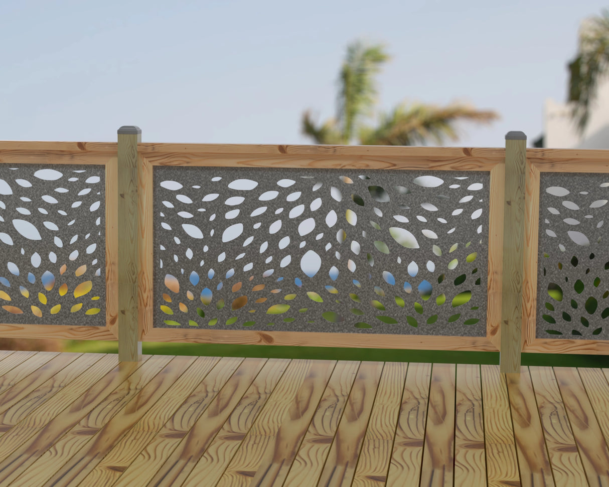 Botanica Wave Railing Panel Insert - Madison Iron and Wood