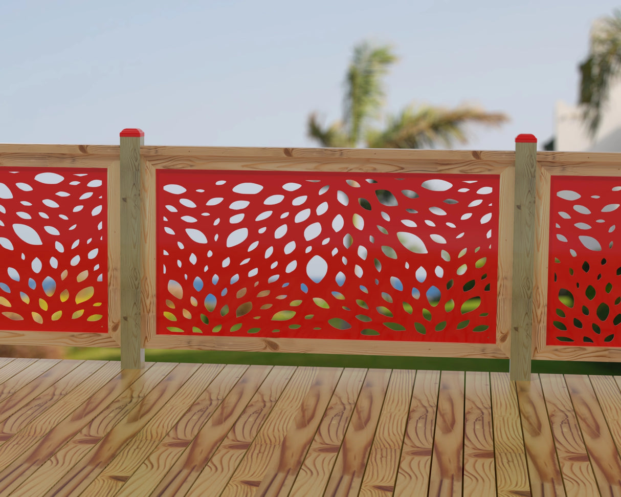 Botanica Wave Railing Panel Insert - Madison Iron and Wood