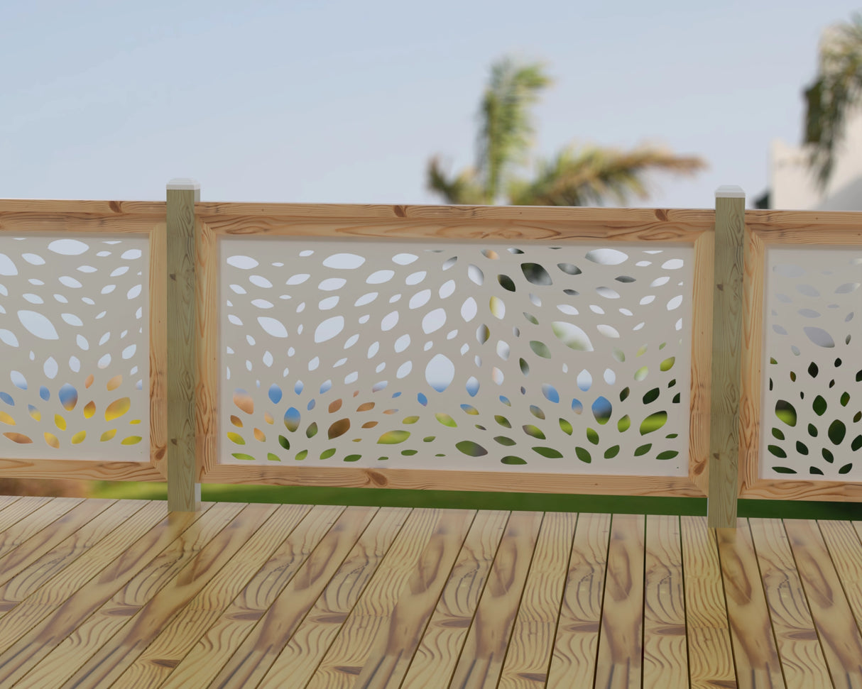 Botanica Wave Railing Panel Insert - Madison Iron and Wood