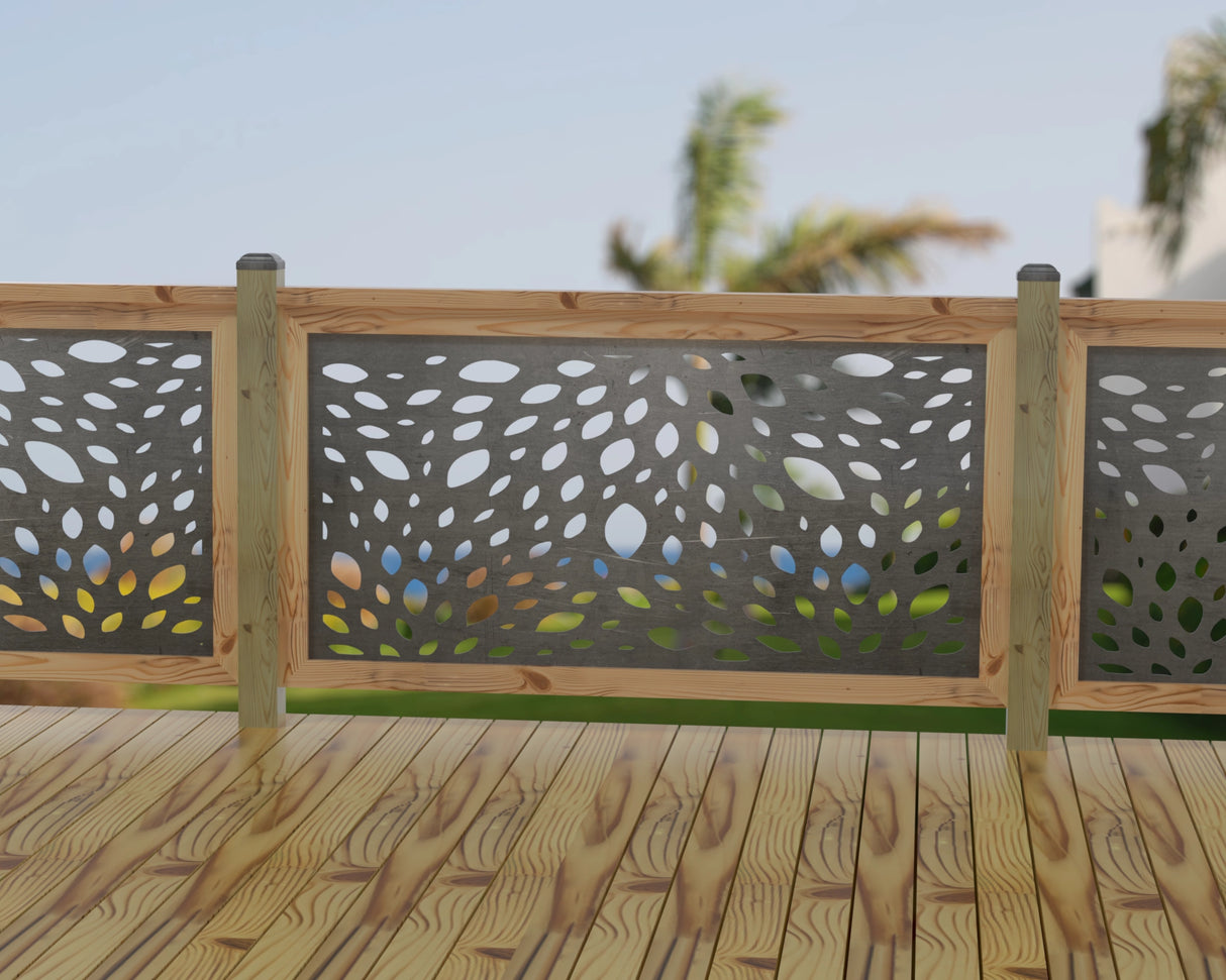 Botanica Wave Railing Panel Insert - Madison Iron and Wood