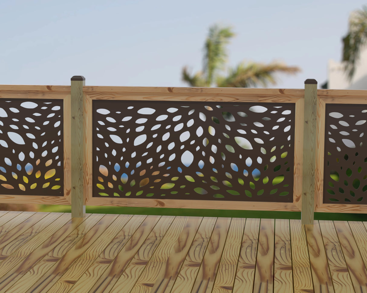 Botanica Wave Railing Panel Insert - Madison Iron and Wood