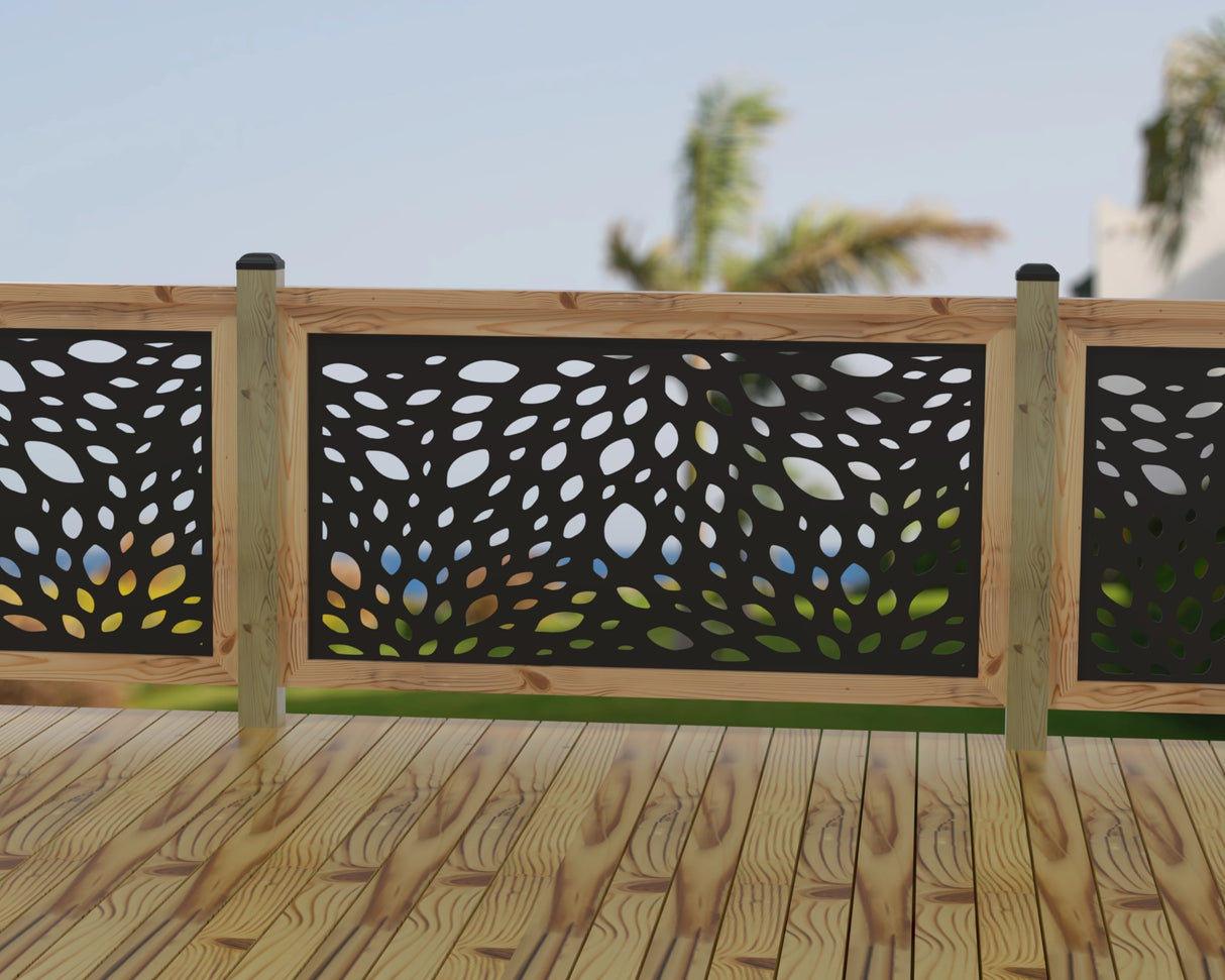Botanica Wave Railing Panel Insert - Madison Iron and Wood