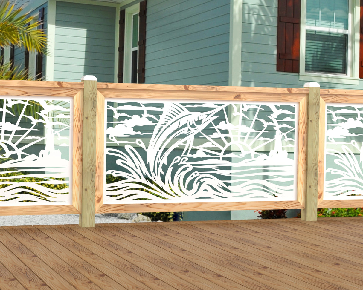 Marlin Jumping Railing Panel Insert