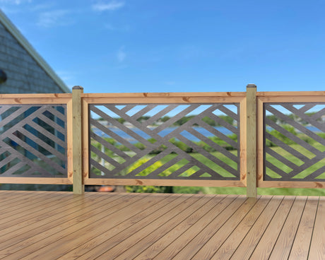 60"x30" - Modern Design Fence/Gate Panel Insert - Madison Iron and Wood