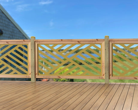 60"x30" - Modern Design Fence/Gate Panel Insert - Madison Iron and Wood