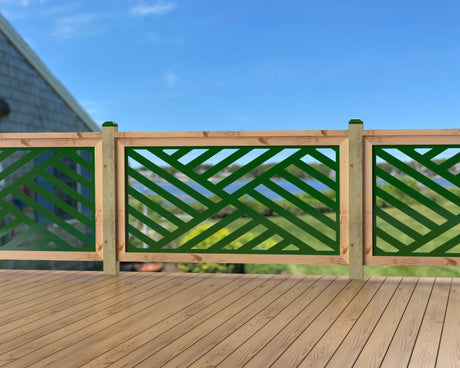 60"x30" - Modern Design Fence/Gate Panel Insert - Madison Iron and Wood