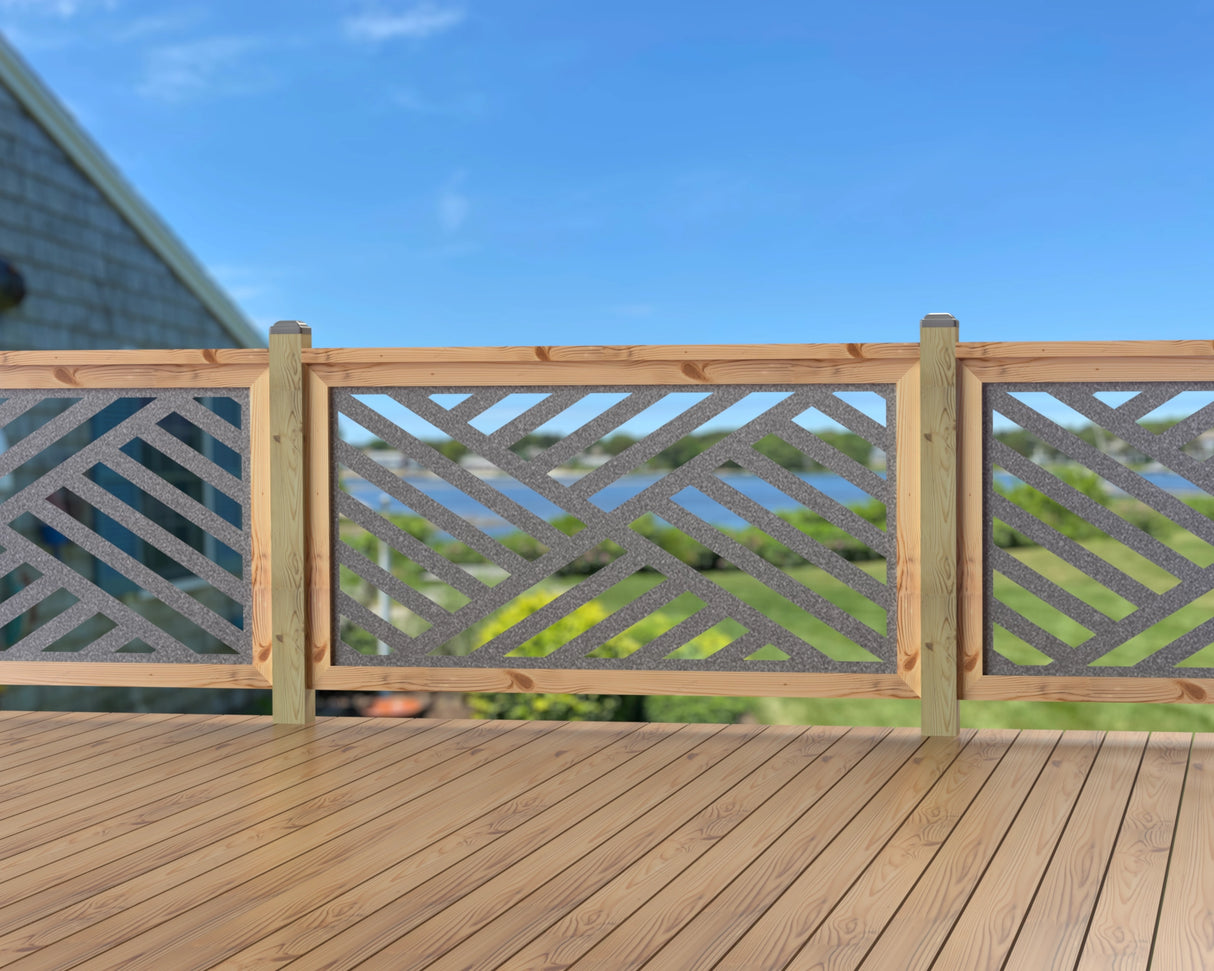 60"x30" - Modern Design Fence/Gate Panel Insert - Madison Iron and Wood