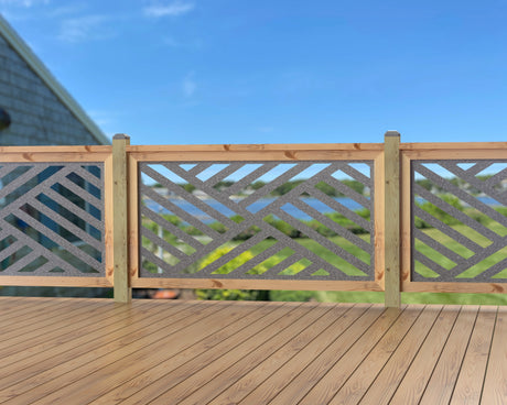 60"x30" - Modern Design Fence/Gate Panel Insert - Madison Iron and Wood