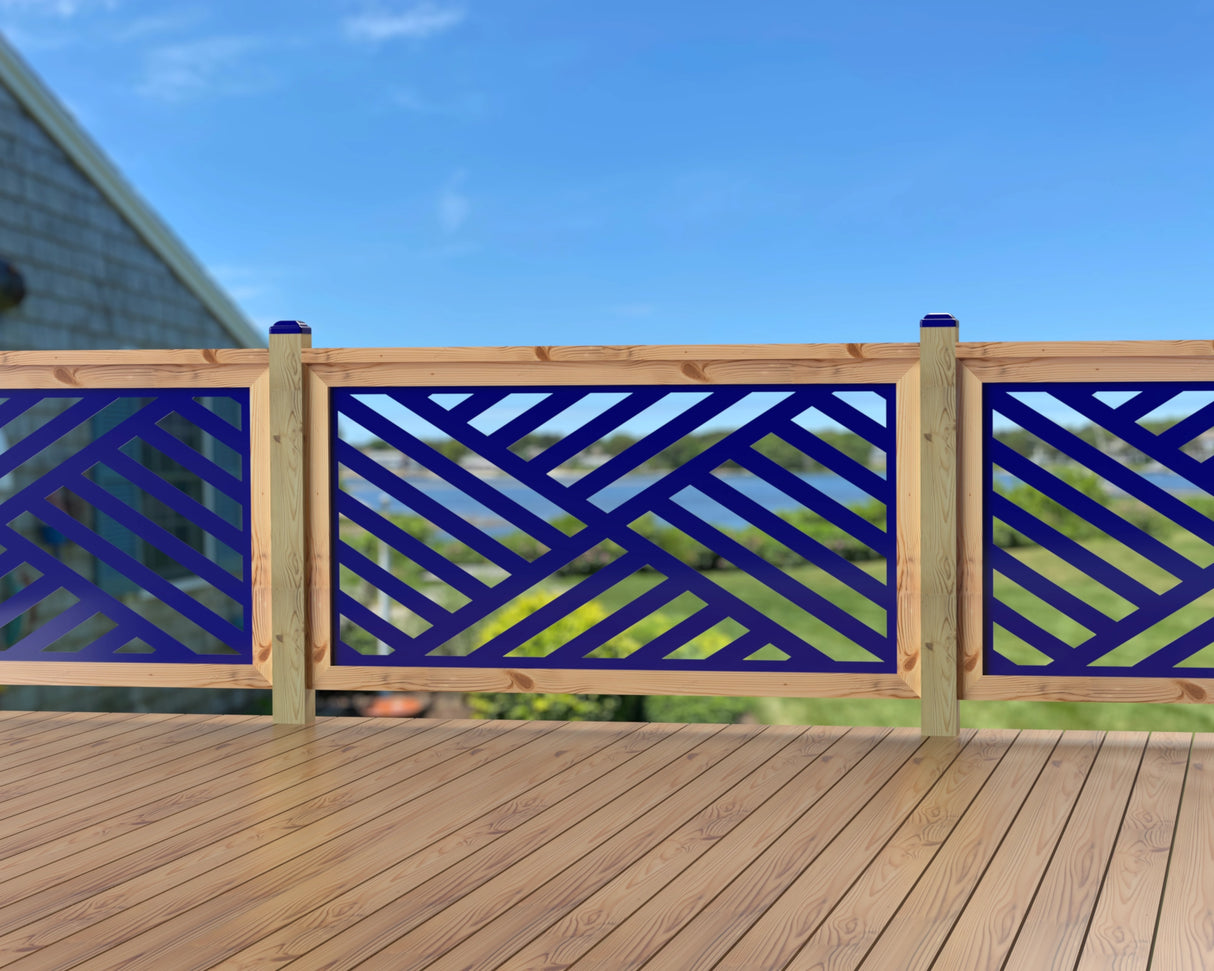 60"x30" - Modern Design Fence/Gate Panel Insert - Madison Iron and Wood