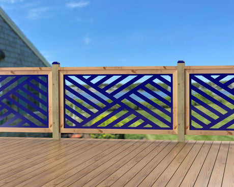 60"x30" - Modern Design Fence/Gate Panel Insert - Madison Iron and Wood