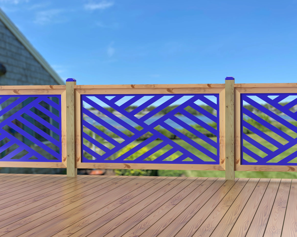 60"x30" - Modern Design Fence/Gate Panel Insert - Madison Iron and Wood