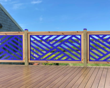 60"x30" - Modern Design Fence/Gate Panel Insert - Madison Iron and Wood