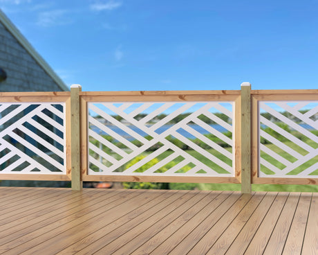 60"x30" - Modern Design Fence/Gate Panel Insert - Madison Iron and Wood