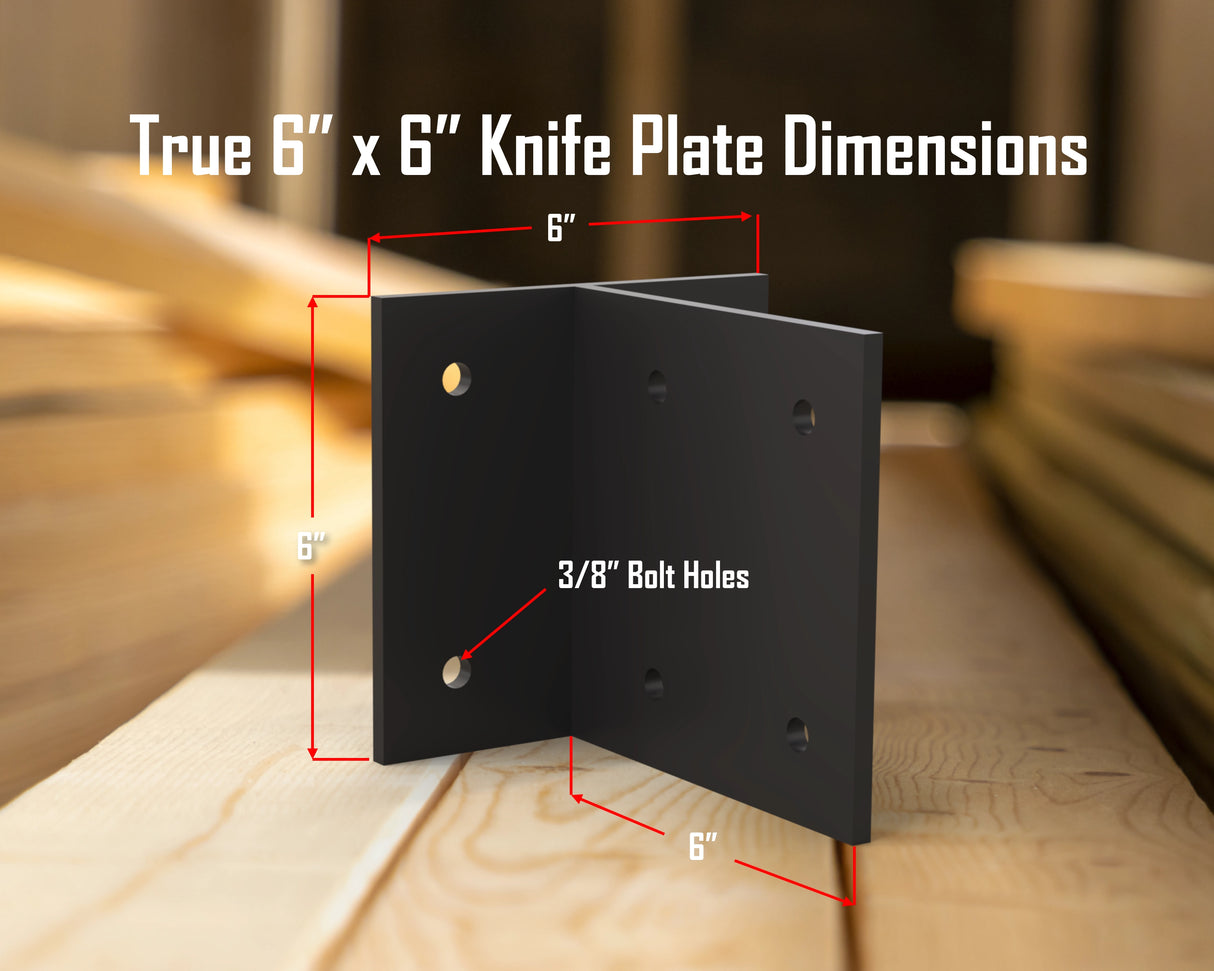 Knife Plate Brackets - Madison Iron and Wood