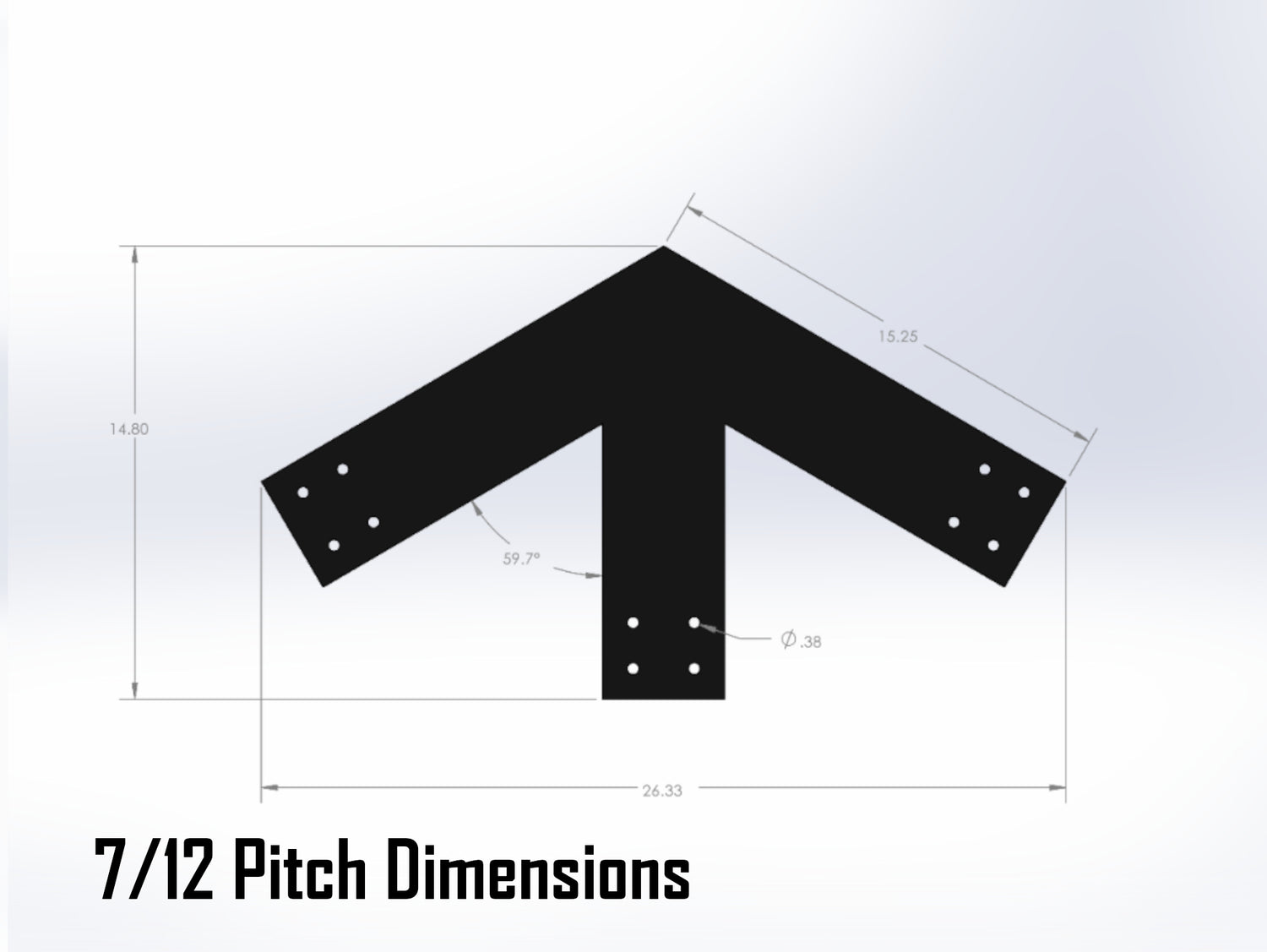 Web Truss Industrial Brackets, For 6 Inch Lumber - Madison Iron and Wood