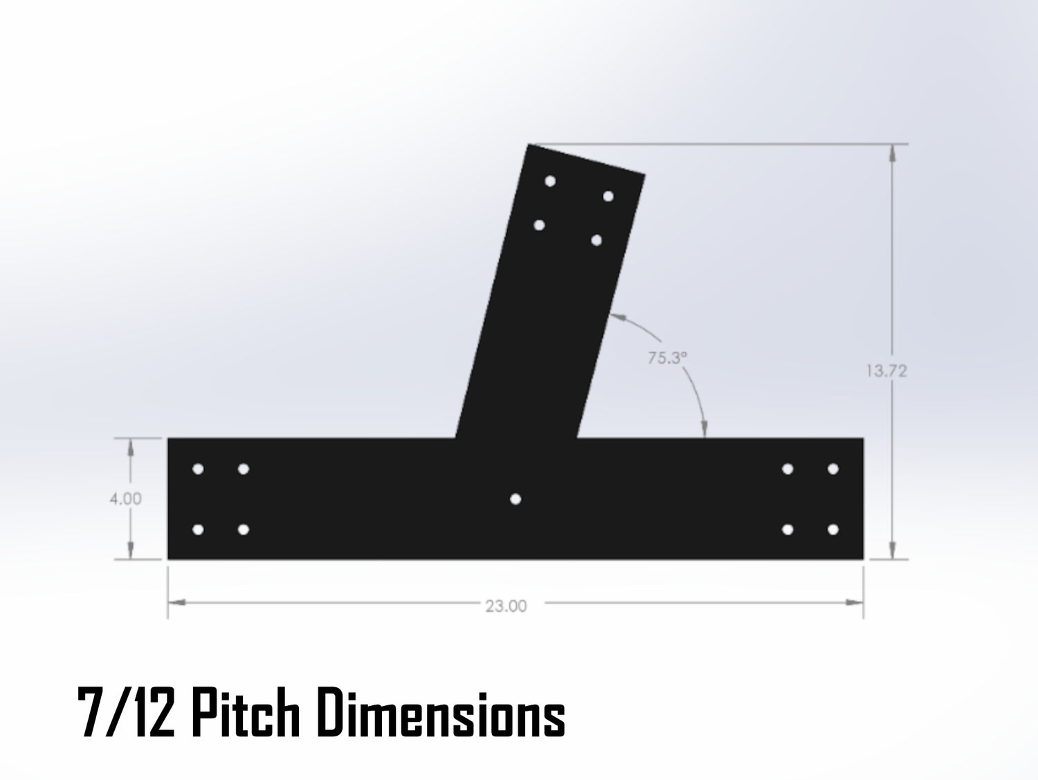 Web Truss Industrial Brackets, For 6 Inch Lumber - Madison Iron and Wood