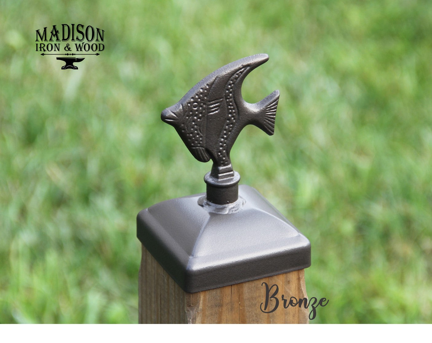 4x4 Fish Post Cap (3.5 x 3.5 Post Size) - Madison Iron and Wood