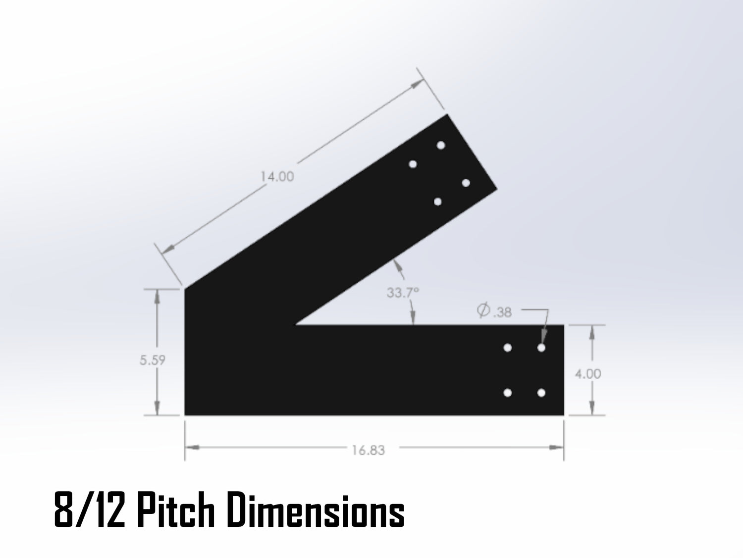Web Truss Industrial Brackets, For 6 Inch Lumber - Madison Iron and Wood