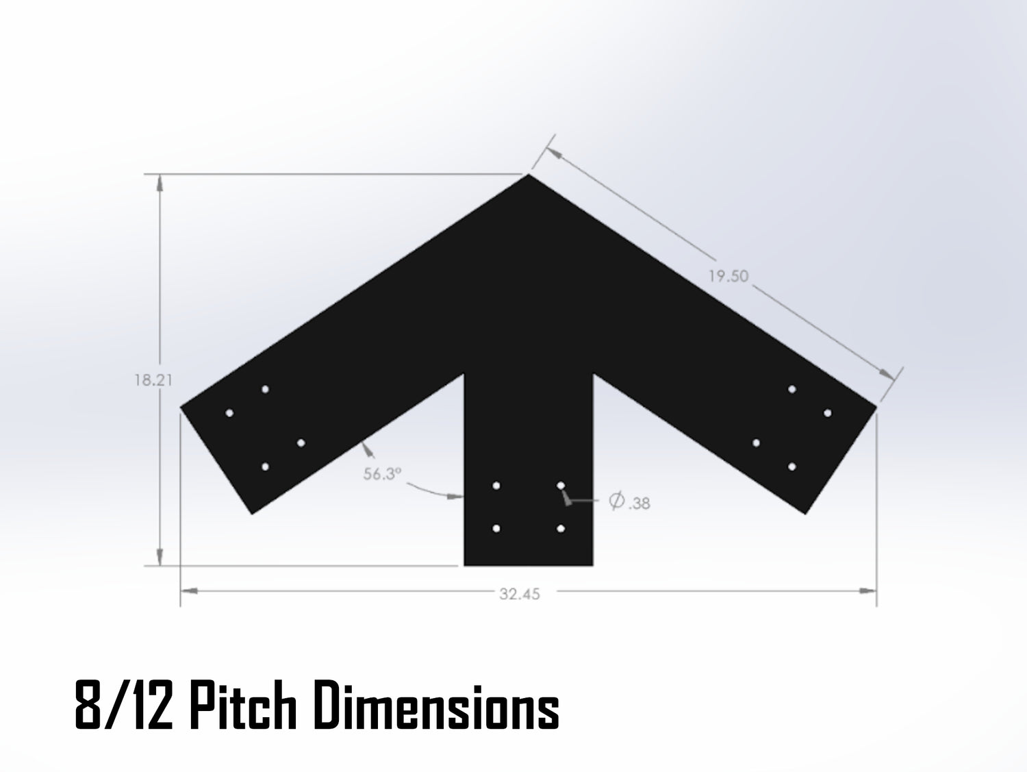 Web Truss Industrial Brackets, For 8 Inch Lumber - Madison Iron and Wood