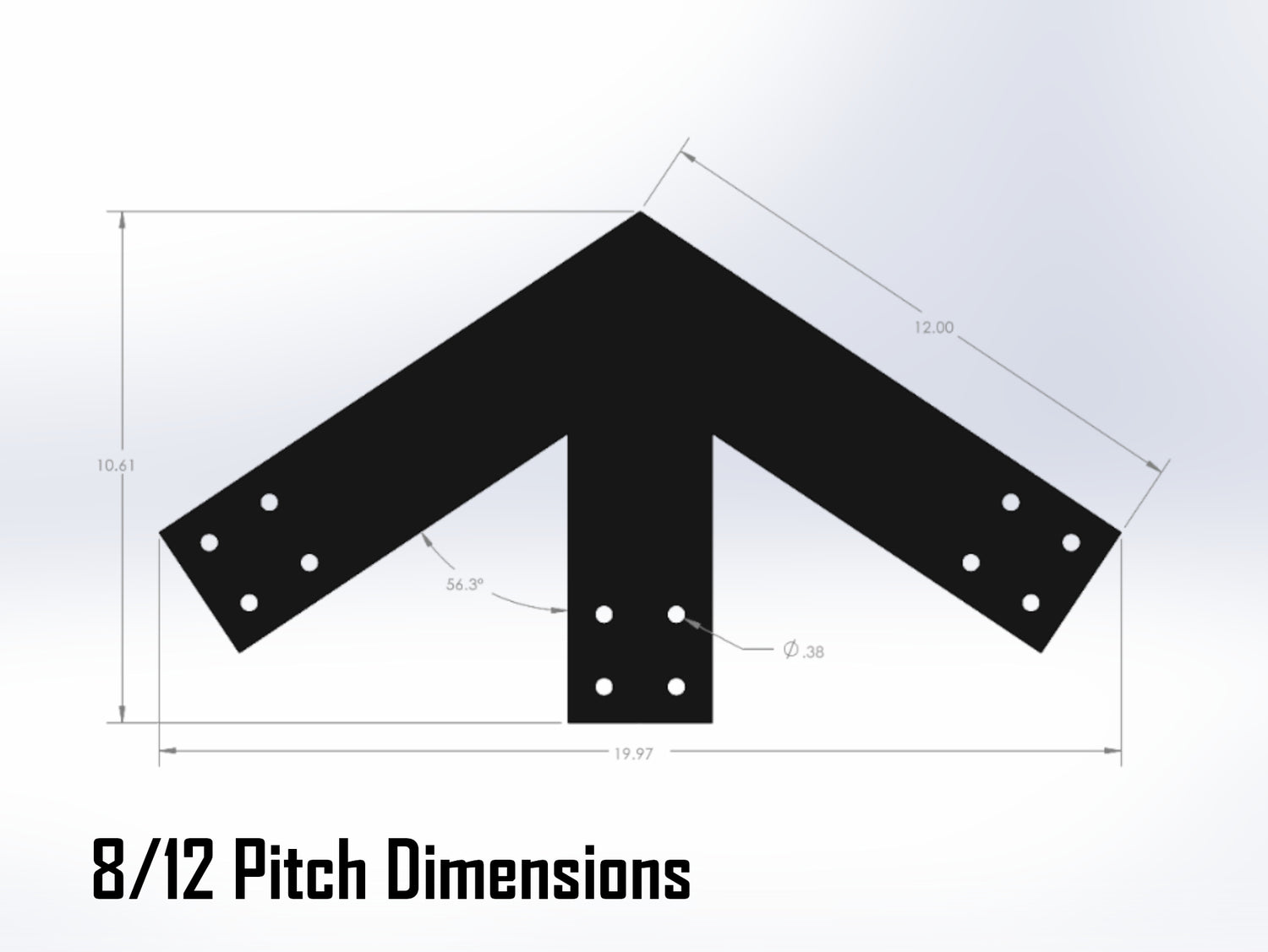King Truss Industrial Bracket Set, For 4 Inch Lumber - Madison Iron and Wood