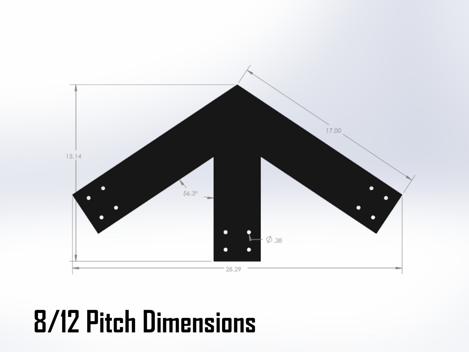 Web Truss Industrial Brackets, For 6 Inch Lumber - Madison Iron and Wood