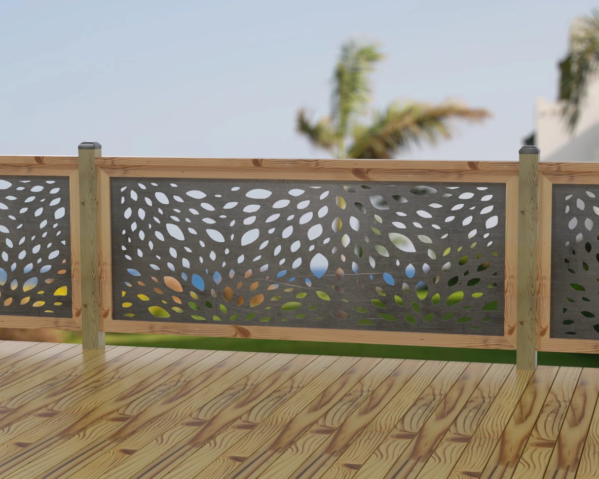 Botanica Wave Railing Panel Insert - Madison Iron and Wood