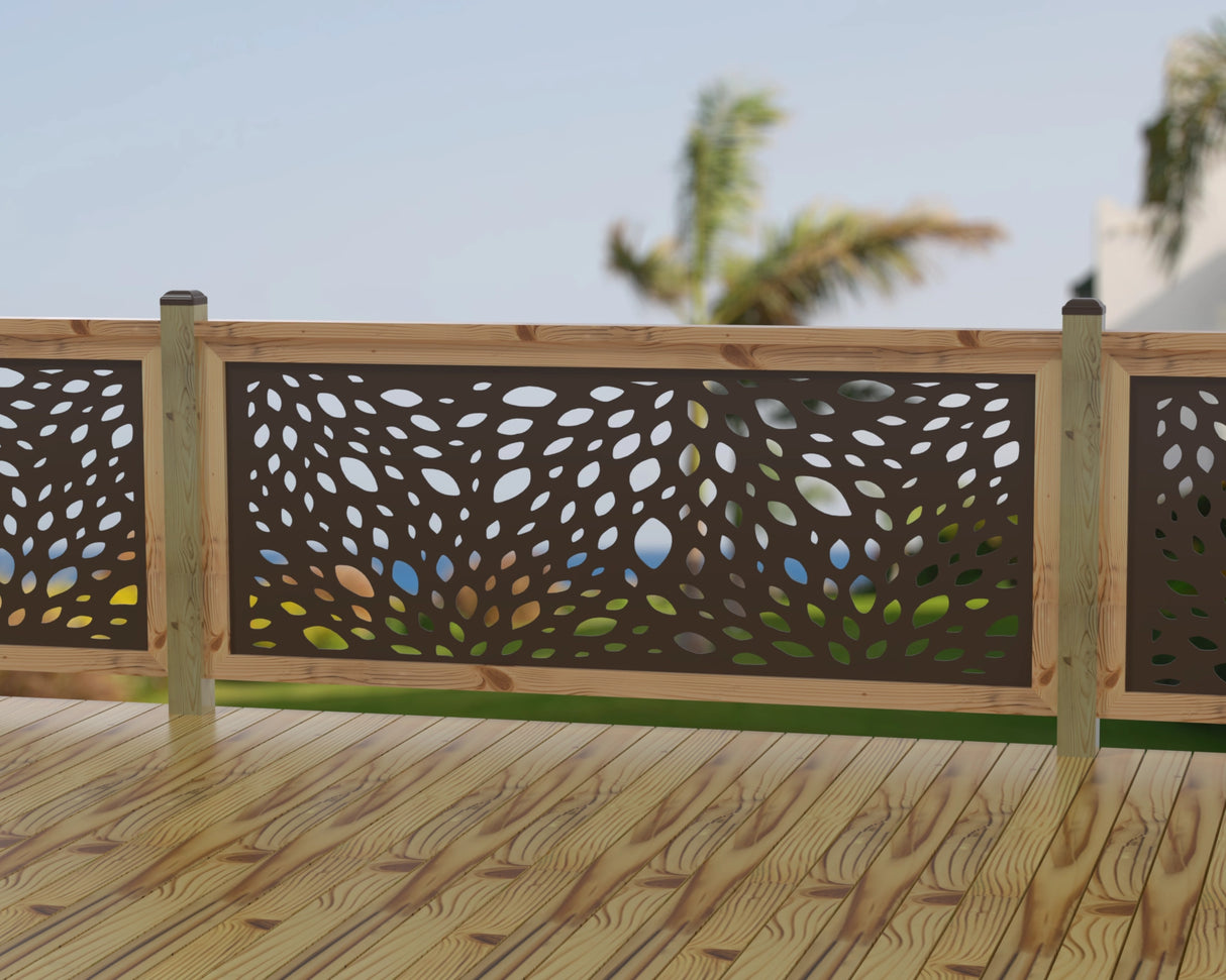 Botanica Wave Railing Panel Insert - Madison Iron and Wood