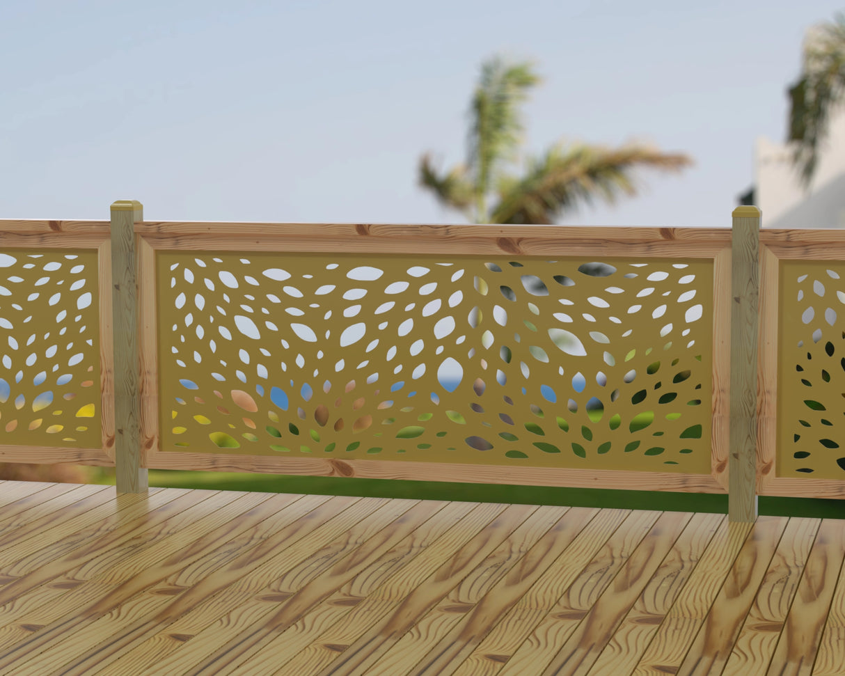 Botanica Wave Railing Panel Insert - Madison Iron and Wood