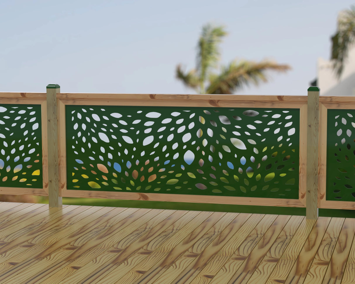 Botanica Wave Railing Panel Insert - Madison Iron and Wood