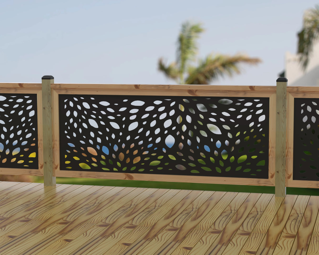 Botanica Wave Railing Panel Insert - Madison Iron and Wood
