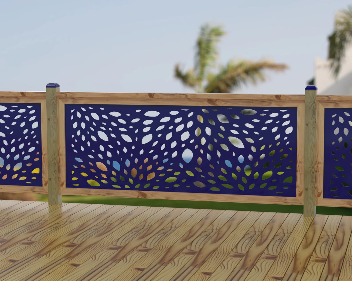 Botanica Wave Railing Panel Insert - Madison Iron and Wood