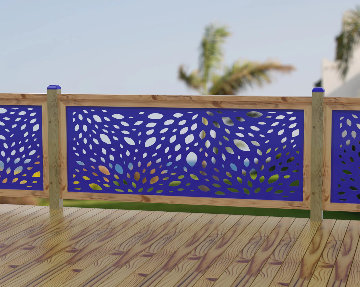 Botanica Wave Railing Panel Insert - Madison Iron and Wood