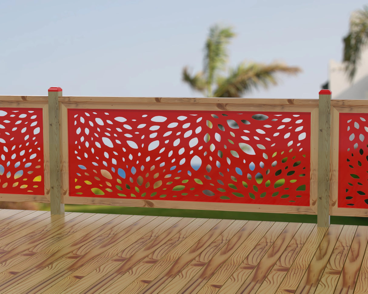 Botanica Wave Railing Panel Insert - Madison Iron and Wood