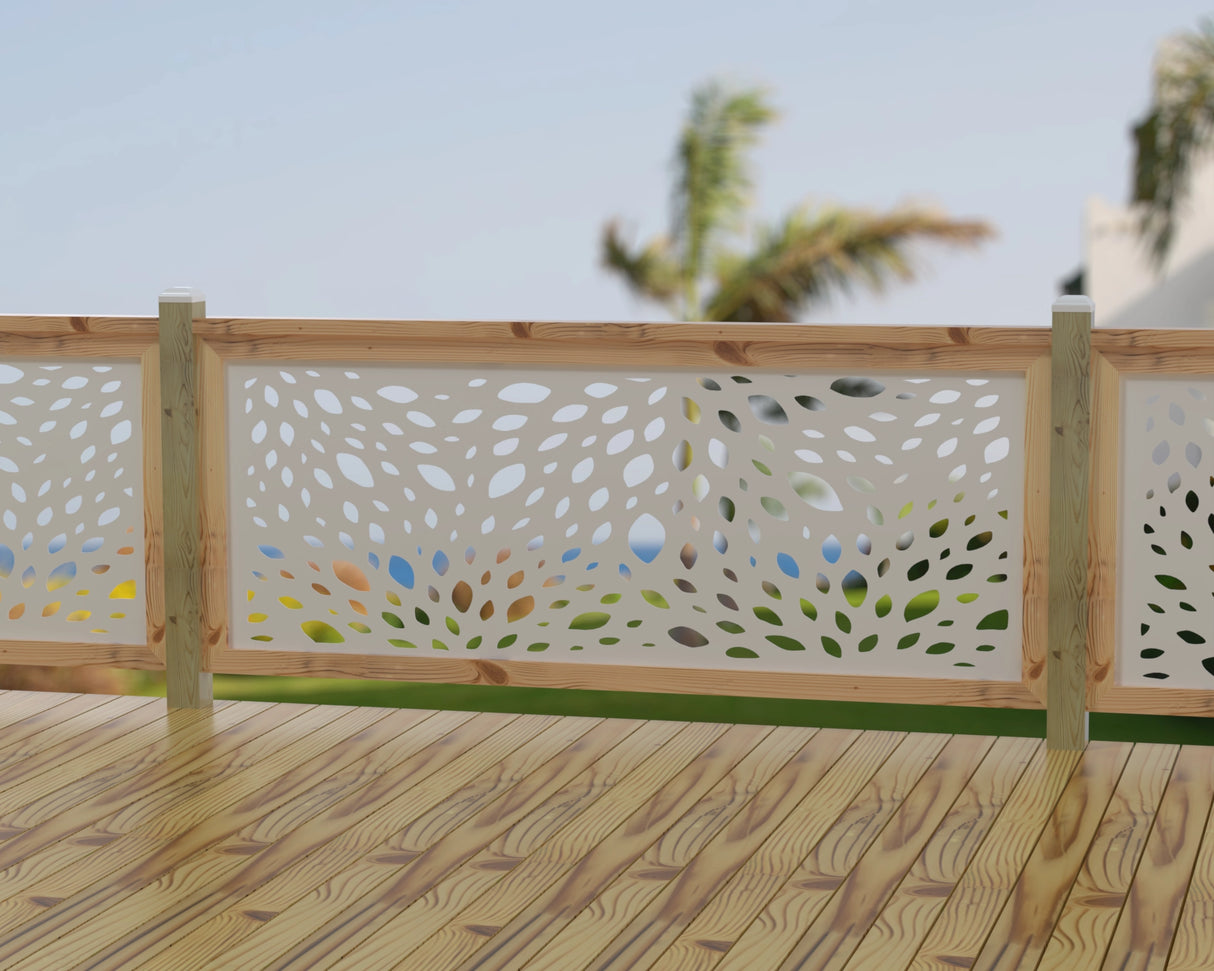 Botanica Wave Railing Panel Insert - Madison Iron and Wood