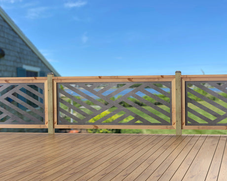 80"x30" - Modern Design Fence/Gate Panel Insert - Madison Iron and Wood