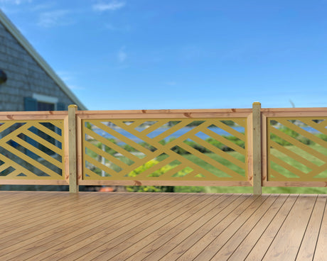 80"x30" - Modern Design Fence/Gate Panel Insert - Madison Iron and Wood